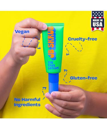 Sensitive Skin Skincare Duo: Face Lotion & Foaming Face Wash | pH Balanced Blue Light Defense for Kids & Teens - Buy Online on GoSupps.com
