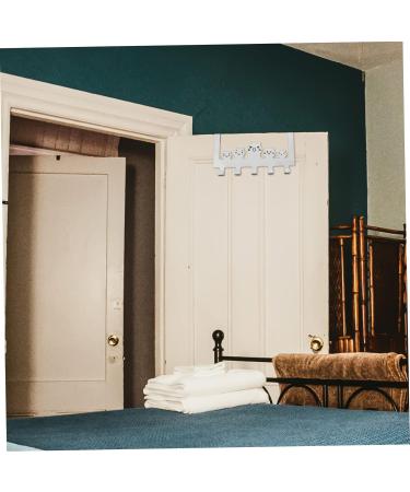 Alipis Hook up Towel Hook Hat Hanger Towel Hanger Over Door Hook Rack Door Hanger Cabinet Door Storage Hook 30X15.5CM White - Buy Online on GoSupps.com