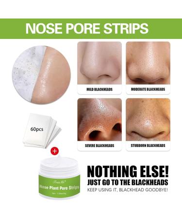 QEEROYO Nose Pore Strips Nose Strips Nose Strips Blackhead Black Head Remover For Nose Blackhead Mask Blackhead Nasal Membranes Head Remover For Nose Blackhead Remover for All Skin Types 30g - Buy Online on GoSupps.com