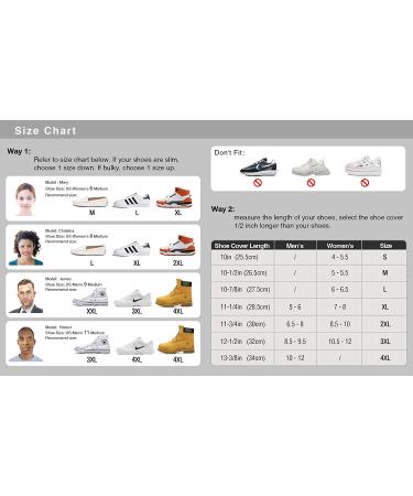 ARUNNERS White 4X-Large Rain Shoe Covers - Waterproof Overshoes for Outdoor Activities - Buy Online on GoSupps.com