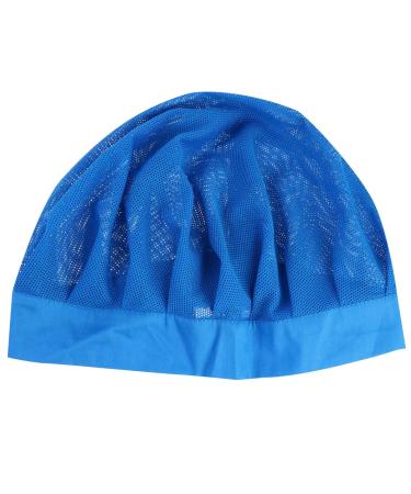 KESYOO Mesh Sleep Cap Bonnet Night Cap Hair Nets Hair Loss Cap Breathable for Home Daily Use Blue