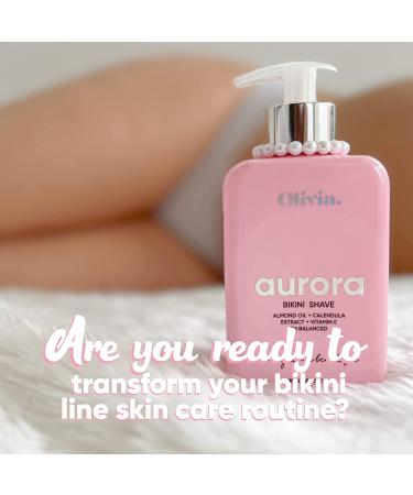 Olivia Aurora Intimate Bikini Shaving Cream - 10 Fl Oz | Sensitive Skin Formula for Women | Prevents Ingrown Hair and Blackheads - Buy Online on GoSupps.com