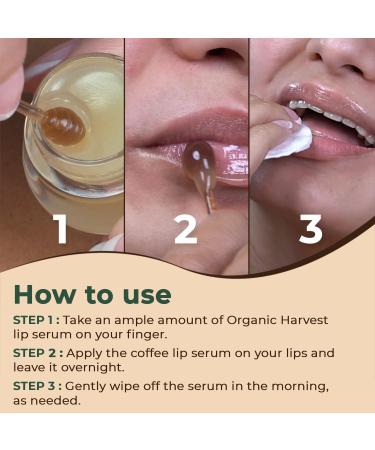 Buy 100% Organic Lip Serum Coffee with Vitamin E - Naturally Brightens & Softens Dark Lips Perfect for Dry & Chapped Lips Unisex 8gm - Buy Online on GoSupps.com