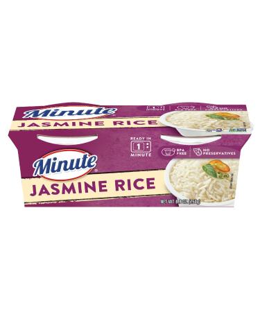 Minute Ready to Serve Jasmine Rice Microwavable Rice Cups Two 4.4-Ounce Cups (Pack of 8)