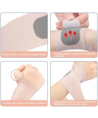 Ultra-Thin Ulnar Wrist Brace for TFCC Tear & Carpal Tunnel Relief - Elastic Support for Tendonitis & Injury Recovery - Fits Both Wrists (Skin - Buy Online on GoSupps.com