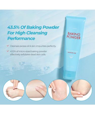 ETUDE Baking Powder Crunch Pore Scrub (0.25 Fl Oz x 24 Pouches) Facial Scrub 43.5% Baking Powder for Deep Cleansing Gentle Exfoliation Cooling Effect Hydrating Korean Skin Care Beauty - Buy Online on GoSupps.com