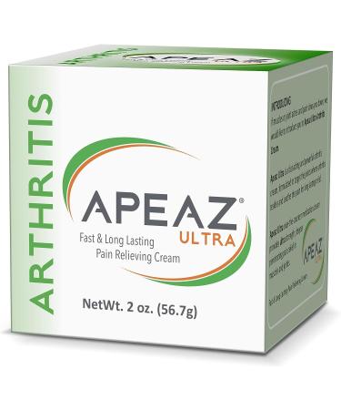 Apeaz Arthritis Pain Relief Cream (2oz) with Menthol, MSM & Camphor - Temporary Relief for Muscle & Joint Pain - Buy Online on GoSupps.com