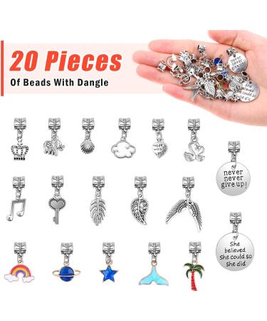 Flasoo 85PCs Bracelet Making Kit for Girls - DIY Charm Bracelets with Beads and Jewelry Charms - Perfect Craft Gift for Teen Girls - Buy Online on GoSupps.com