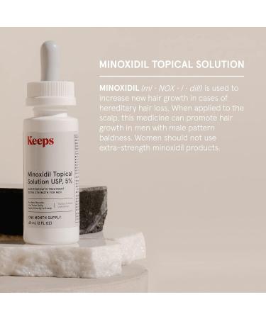 Extra Strength Men's Minoxidil Hair Growth Serum 5% - 3 Month Supply | Promotes Thicker Regrowth & Slows Hair Loss - Buy Online on GoSupps.com