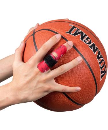 Kuangmi Finger Sleeve Support Protector for Sports Injuries - Red L/XL - Comfortable & Durable - Buy Online on GoSupps.com