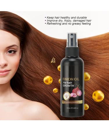 100ml Hair Growth Oil Spray Infused Enriched with Onion Oil Nutrients Repairs Nourishes Hair Mist Hair Repairing Oilfor Hair Growth - Buy Online on GoSupps.com