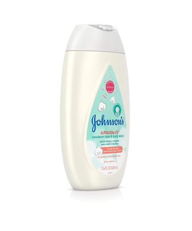 Johnson's CottonTouch Newborn Baby Face and Body Lotion - Hypoallergenic, Paraben-Free, Dye-Free - 13.6 fl. oz - Buy Online on GoSupps.com