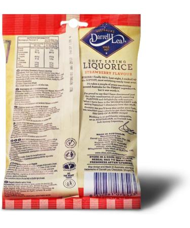 Darrell Lea R glisse Douce la Fraise 200 g - Lot de 8 - Buy Online on GoSupps.com
