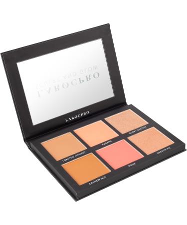 LaRoc Pro Sculpt & Glow 6 Shade Highlighter, Bronzer, and Blusher Palette - Makeup Beauty Colour Palette - Buy Online on GoSupps.com