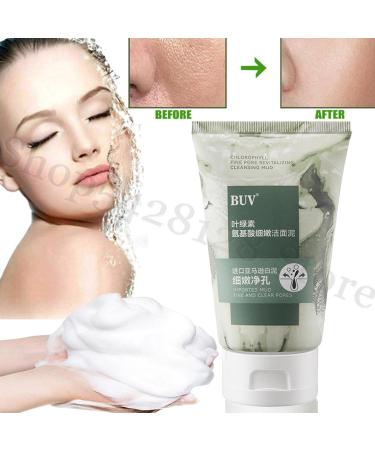 Ximan Facial cleansing clay amino acids chlorophyll facial and body cleansing sludge for internal use natural mud blackhead remover pore deep cleansing for health and - Buy Online on GoSupps.com