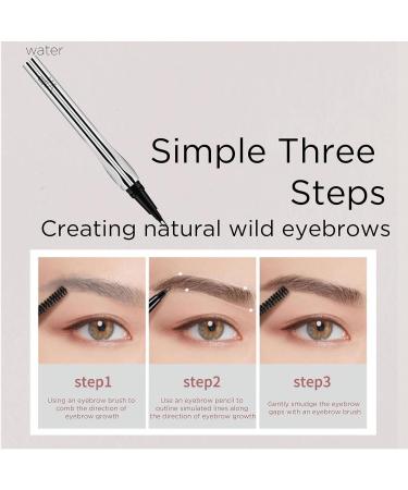 Eye Brow Pencils for Women - Eyebrow Tint Pen Brow Liner | Eyebrow Pen Brow Pencil Brow Pen Waterproof 2 Tip Eyebrow Liner Define Shape & Fill Brows 02# - Buy Online on GoSupps.com