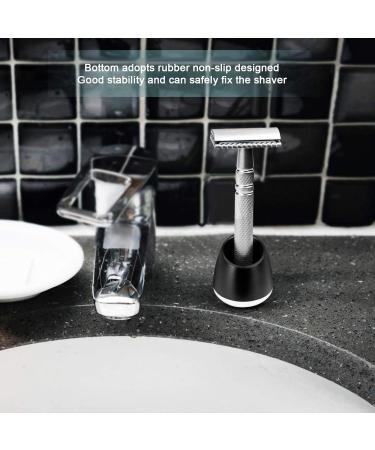 Premium Aluminum Manual Beard Shaver Stand & Brush Holder Essential Bathroom Organizer for Grooming - Buy Online on GoSupps.com