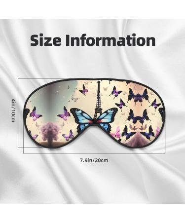 Romantic Paris Eiffel Print Eye Mask | Soft Sleep Eye Cover for Travel & Naps Perfect for Men & Women - Buy Online on GoSupps.com