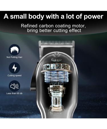 HONFNAL Professional Hair Clippers for Men - Cordless Grooming Set & Rechargeable Beard Trimmer | Home Haircut Kit (Gray - Buy Online on GoSupps.com