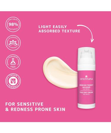 Orientana Natural Day Cream Kali Musli | Vegan Anti-Aging & Redness Relief | Organic Face Cream with Goji Berries & Vitamin E for Dry Sensitive Skin - 50ml - Buy Online on GoSupps.com