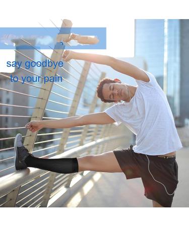 Zmerch Knee Compression Socks for Men & Women - Best Support for Running Hiking & Pregnancy | White S-M EUR 35-38 - Buy Online on GoSupps.com