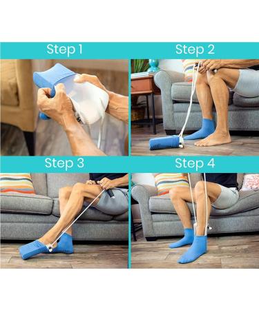 Easy On Easy Off Sock Helper for Seniors & Disabled - Parkinson's Aid for Living - Buy Online on GoSupps.com