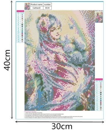 DIY 5D Diamond Painting Kit - SSZZoo Full Drill Fairy Embroidery Cross Stitch | Home Wall Art Decor Rhinestone Painting Kit - Buy Online on GoSupps.com