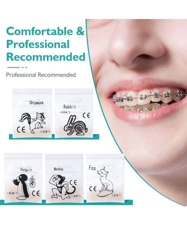 LVCHEN Penguin Rubber Bands for Braces - 500pcs 3.5oz Heavy Traction Bands - 5/16 inch (100pcs/pack) - Buy Online on GoSupps.com