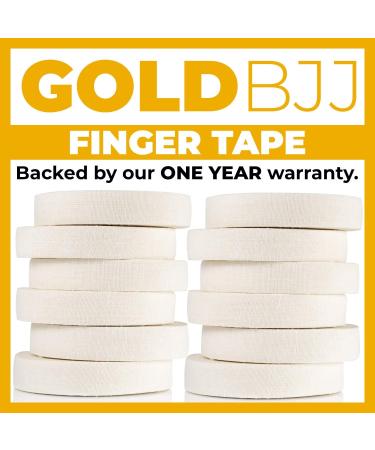 Gold BJJ Jiu Jitsu Tape 1/2 x 30' - Athletic Finger Tape for MMA, Judo, Wrestling, Martial Arts - Buy Online on GoSupps.com