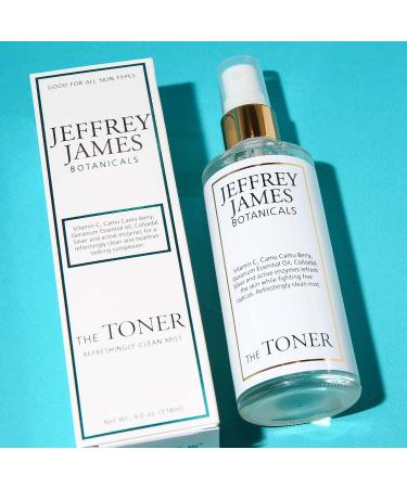 Jeffrey James Botanicals Toner Mist 4oz - Refreshing Clean Hydration - Buy Online on GoSupps.com