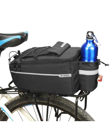 JUST DO Bike Bag Back Rack Bag Waterproof Bicycle Panniers Carrier Cooler Big Capacity With Bottle Bag For Rear Rack