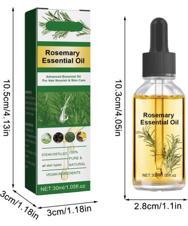  Fecfucy Rosemary Hair Oil | Organic Rosemary Essential Oil Serums | 30ml Hair Oil for Split Ends and Dry Scalp Hair Growth Oil for Fecfucy - Buy Online on GoSupps.com