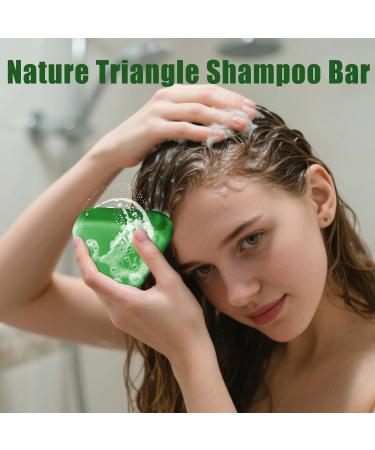  Frfik Natural Triangular Shampoo Bar - Plant Extract Soap 120g | Nourishing and Strengthening Solid Shampoo for Men Women Adults and Teens - Daily Hair Care - Buy Online on GoSupps.com