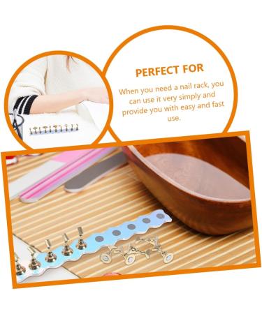 FOMIYES 2 Sets Fake Nails Nail Tools Press on False Nails Holder Nail Display Stand Nail Stands Press on Nail Holder Nail Holder for Painting Nails Base Piece Easel Metal Artificial - Buy Online on GoSupps.com
