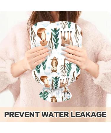 Naanle Christmas Deer Fox Hot Water Bottle | 1L Transparent Warm & Cold Therapy for Pain Relief | Ideal for Bed Hands & Feet - Buy Online on GoSupps.com