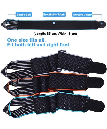 Beister Adjustable Compression Ankle Brace Elastic Foot Support Wrap Sprains Foot Brace for Sports Protect Arthritis Plantar Fasciitis Achilles Tendonitis Blue 1 Pair (Pack of 1) - Buy Online on GoSupps.com