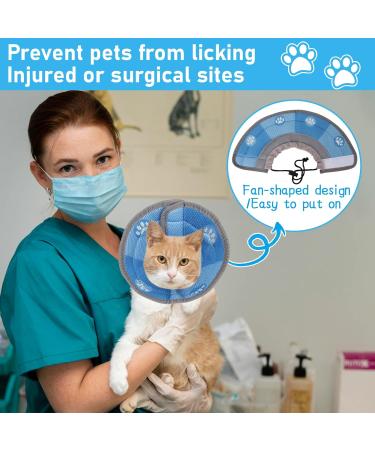 Cat Cone Collar Adjustable Cat Recovery Collars Soft Cat Tapered Collars Soft Collar Tapered for Cats Puppies after Surgery and Injury (S-Green) S (Green-Neck:13cm-24cm) Plastic - Buy Online on GoSupps.com
