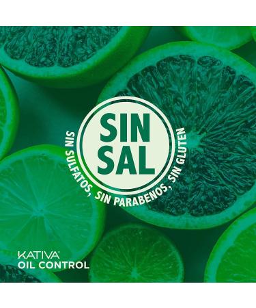  KATIVA Kativa Oil Control Kit for Oily Hair 3 x 50 ml | Contains: pre-shampoo shampoo and conditioner | Controls oily partings | Purifying Clay a blend of citrus fruits and menthol - Buy Online on GoSupps.com