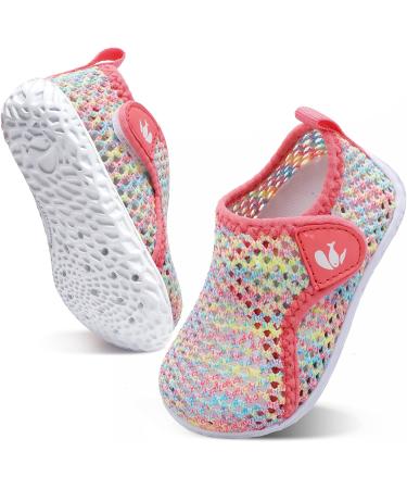 JOINFREE Toddler Water Shoes for 2-2.5 Years Old Kids | Breathable Barefoot Sneakers for Walking and Running | Mesh Colorful Design - Buy Online on GoSupps.com