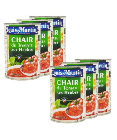 Louis Martin Lot of 6x Tomato Pulp with Herbs de Provence - Louis Martin - 400g box