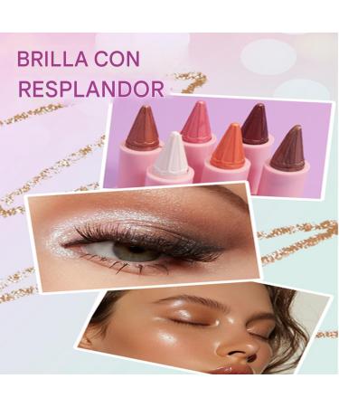 Set of 6 glitter eyeliners for face makeup for girls women weddings students college students parties shows stages - Buy Online on GoSupps.com