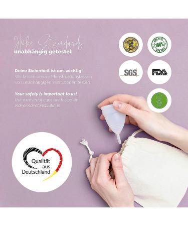 Livella Menstrual Cup Size S - Comfortable & Sustainable Period Hygiene | Includes Storage Bags | Eco-Friendly Alternative to Tampons - Buy Online on GoSupps.com