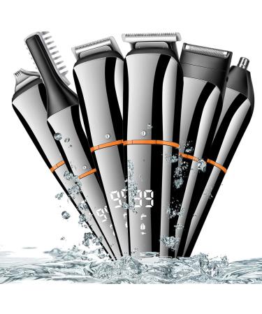 Professional Hair Clippers for Men | 6-in-1 Multi Hair Trimmer & Grooming Kit | Rechargeable Electric Beard Body & Nose Ear Trimmer - Buy Online on GoSupps.com