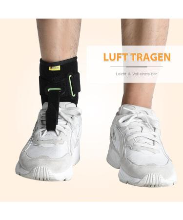 Tenbon Foot Orthosis for Foot Lifting Weakness - Ankle Bandage & Splint for Drop Foot - Lightweight Supportive Shoes for Left & Right (Black) - Buy Online on GoSupps.com