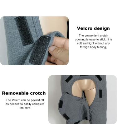 Daily Wear Removable Open Crotch Pants for Elderly | Easy Off XL-XLarge Grey | Ideal for Bedridden Patients - Buy Online on GoSupps.com