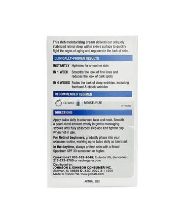 Neutrogena Rapid Wrinkle Repair Retinol Regenerating Face Cream & Hyaluronic Acid Anti Wrinkle Face Moisturizer  Neck Cream  with Hyaluronic Acid & Retinol  1.7 oz (Pack of 3) - Buy Online on GoSupps.com