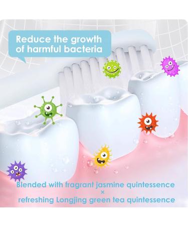 Double Sided Needle Teeth Whitening Toothpaste Jasmine Longjing Green Tea Fragrance Toothpaste Cleaning Oral Refreshing Breath Sensitive Teeth Repairing&Protecting Teeth (6.0 oz Toothpaste * 2 pieces) - Buy Online on GoSupps.com