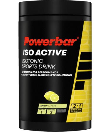Powerbar Isoactive Lemon 600g - Isotonic Sports Drink - 5 Electrolytes + C2MAX Lemon 600 g (Pack of 1)