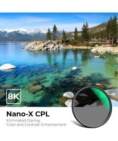 K&F Concept 82mm Circular Polarizer Filter HD 28-Layer Super Slim Multi-Coated CPL Lens Filter - Nano-X Series - Buy Online on GoSupps.com