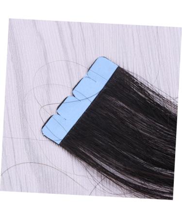 FRCOLOR Real Human Hair Perm Straight Hair Extensions Tape in Hair Human Hair Wigs Grip Tape Glue Tape Invisible Tape Seamless Adhesive Tape Real Hair Twisted Braid Afro Wig - Buy Online on GoSupps.com